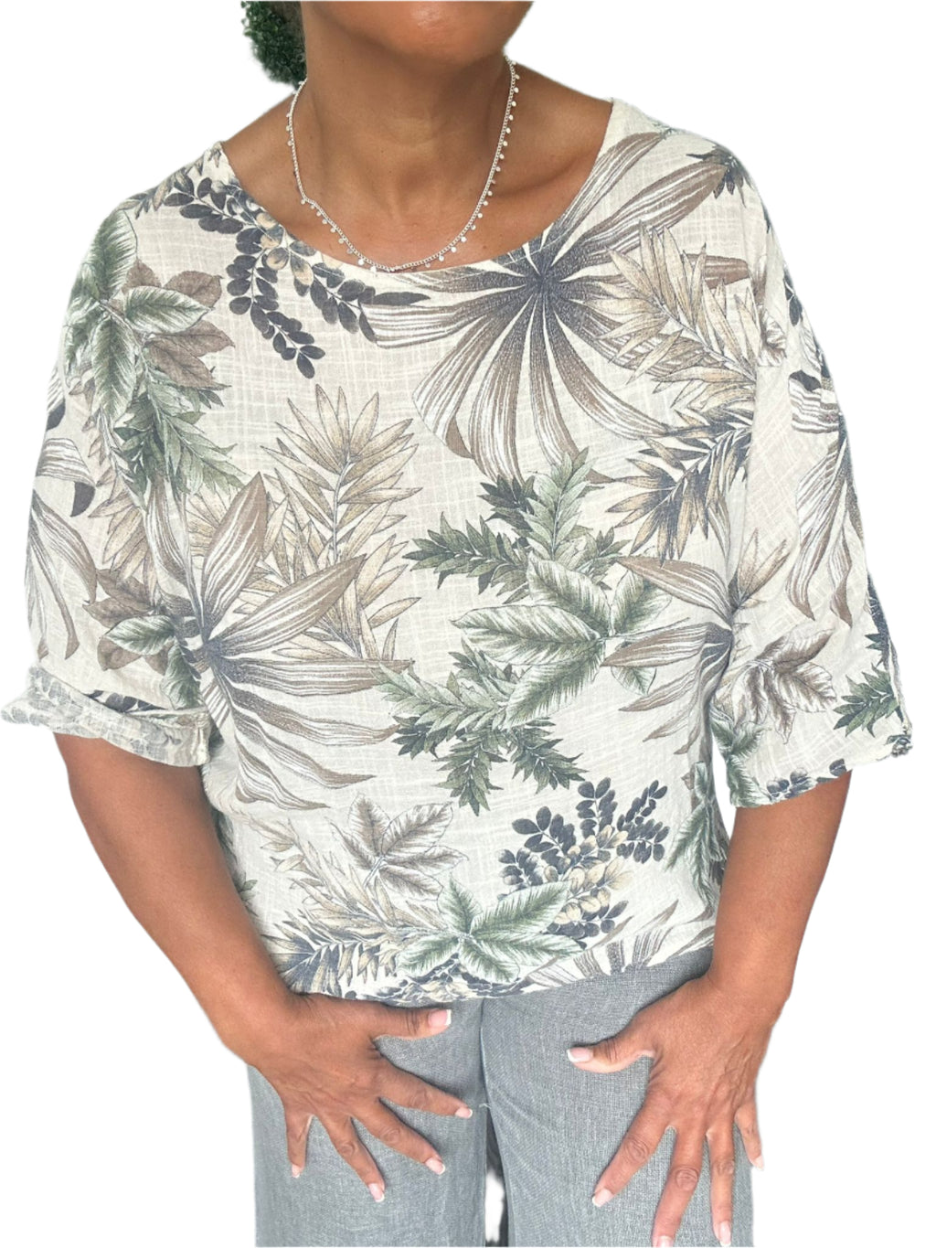 Flower pattern shirt