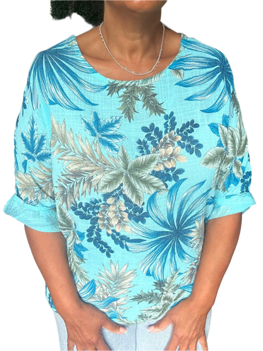 Flower pattern shirt
