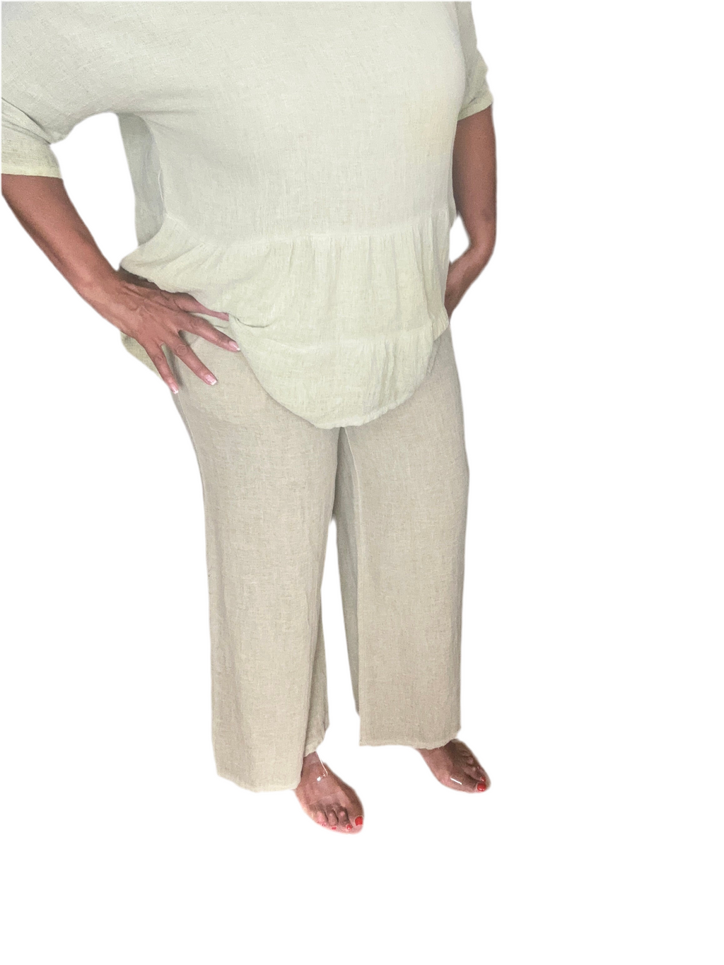 Summer linen trousers