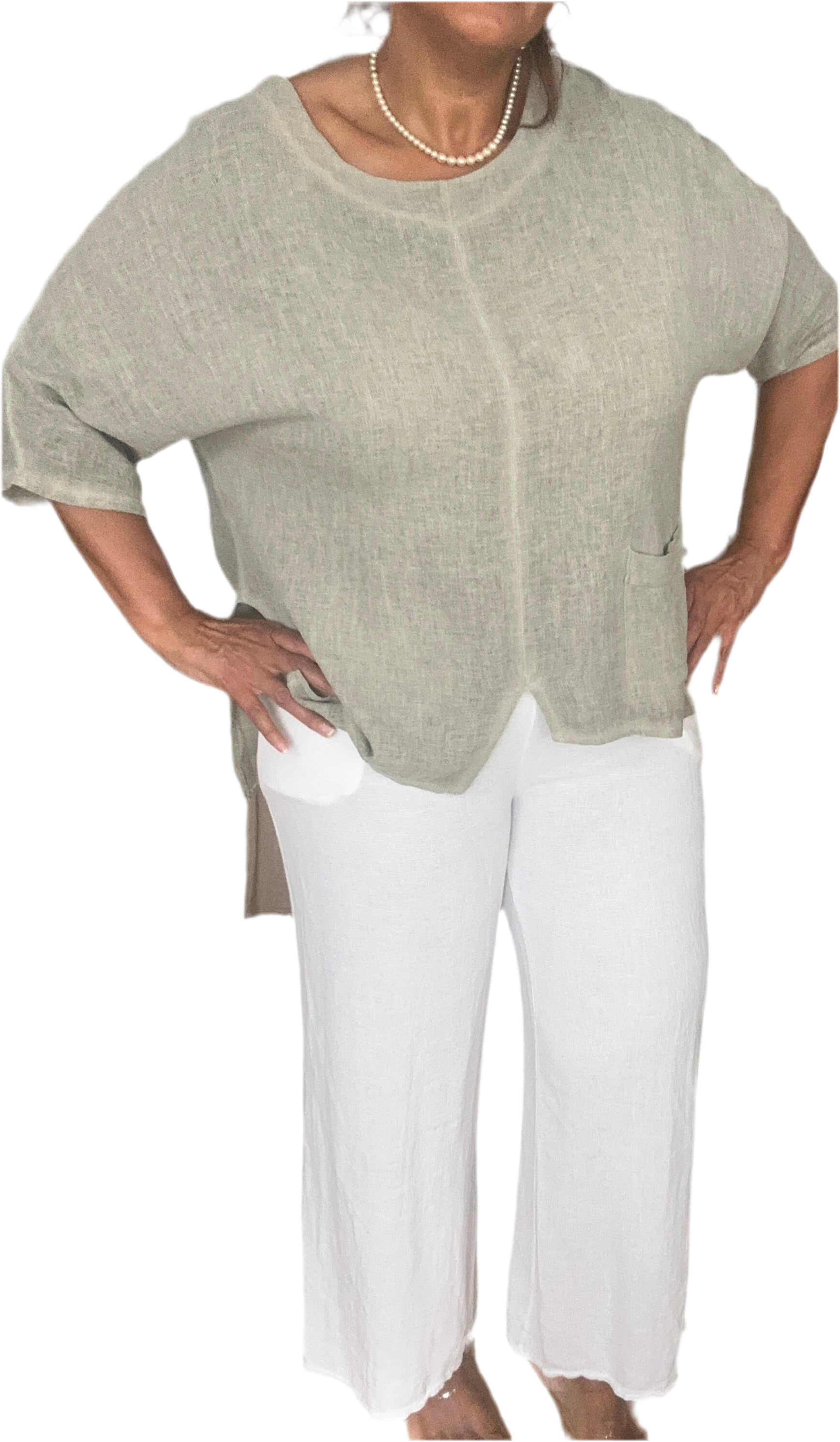 Summer linen trousers