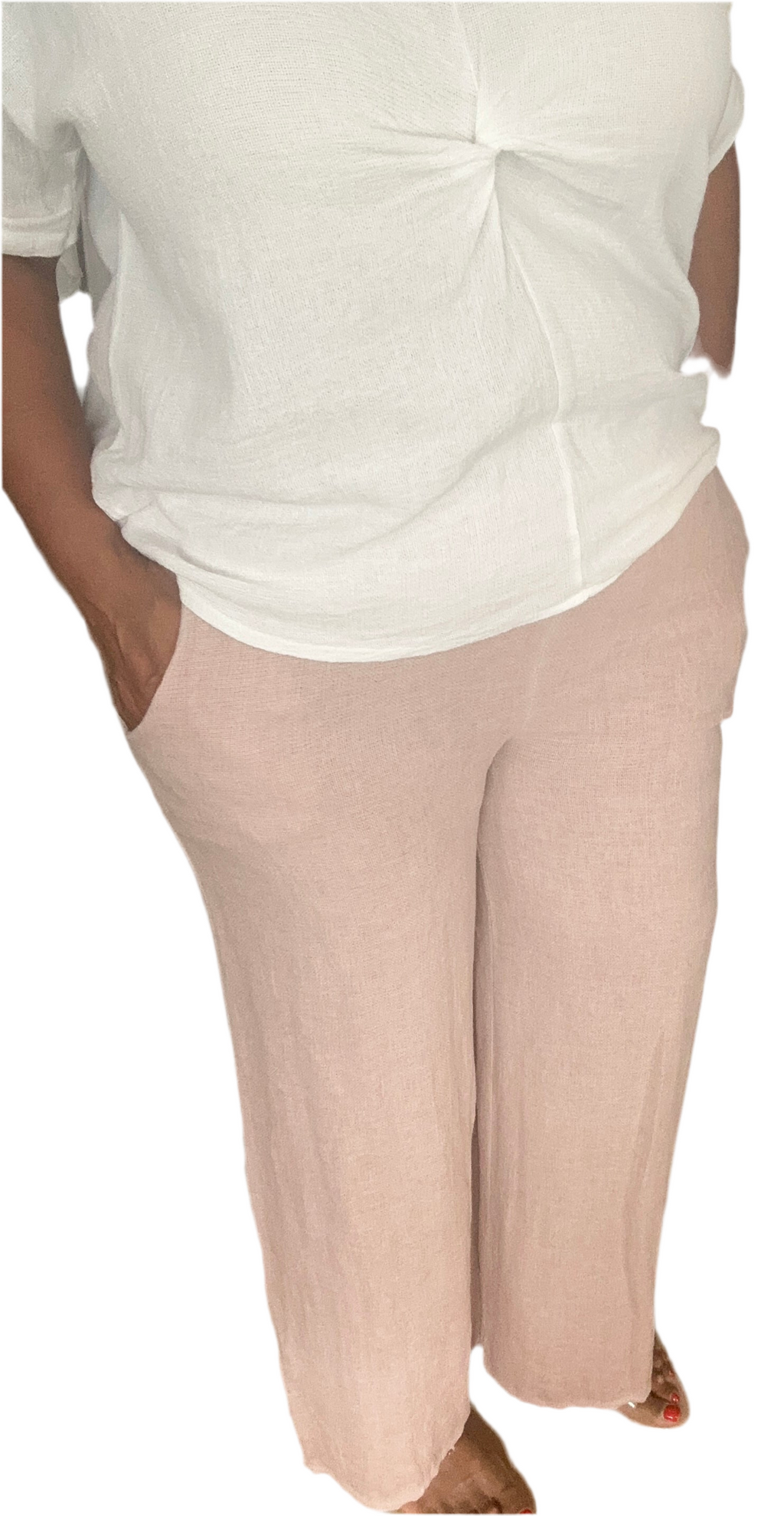 Summer linen trousers