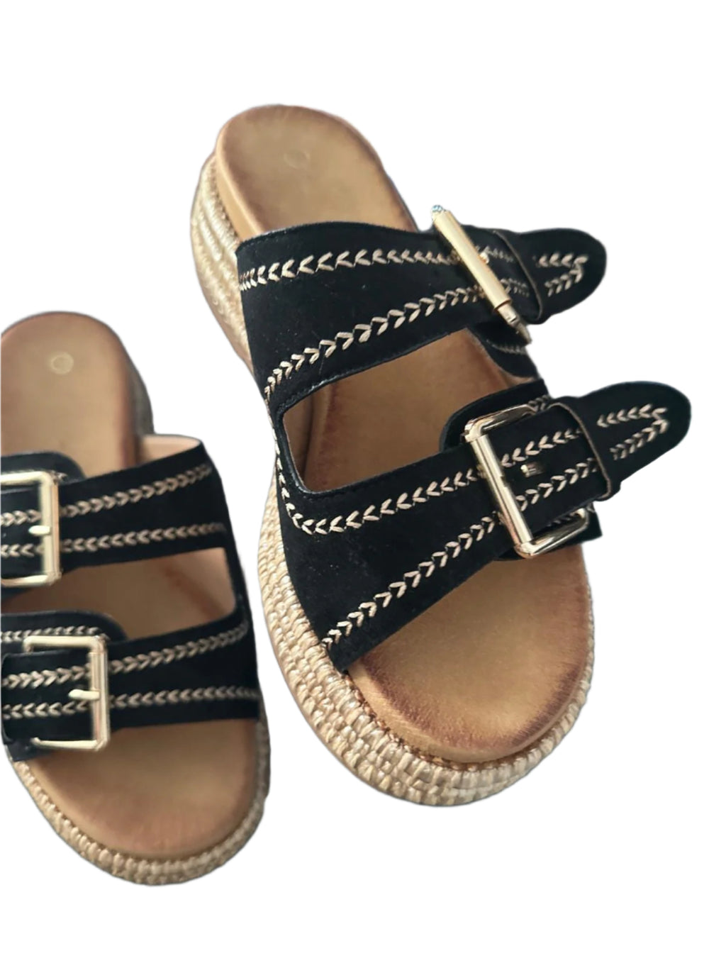 Black Wedge sandals