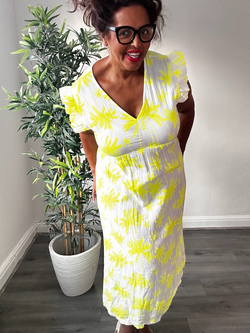 Neon Floral Maxi Dress