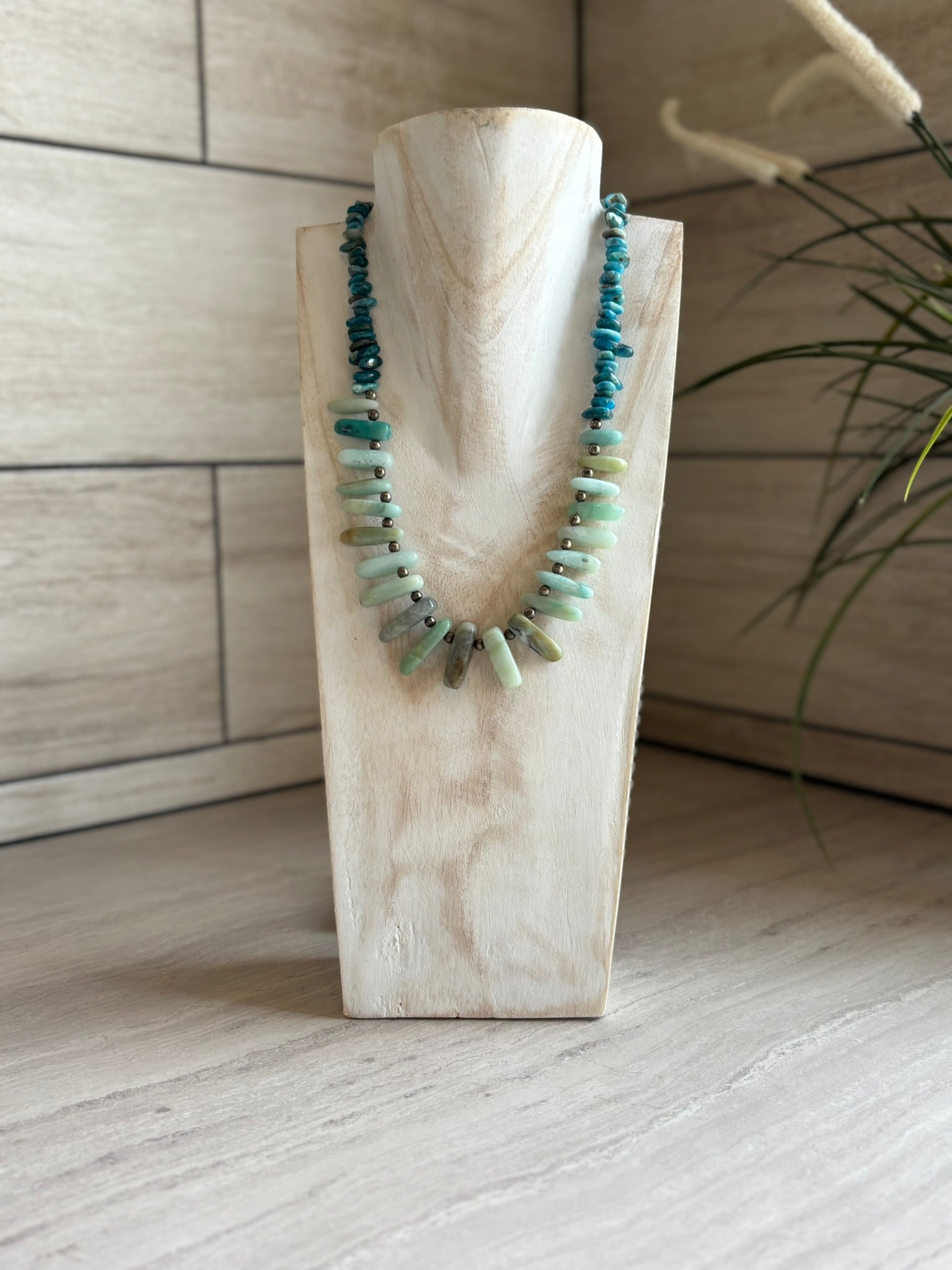 Teal stone Necklace