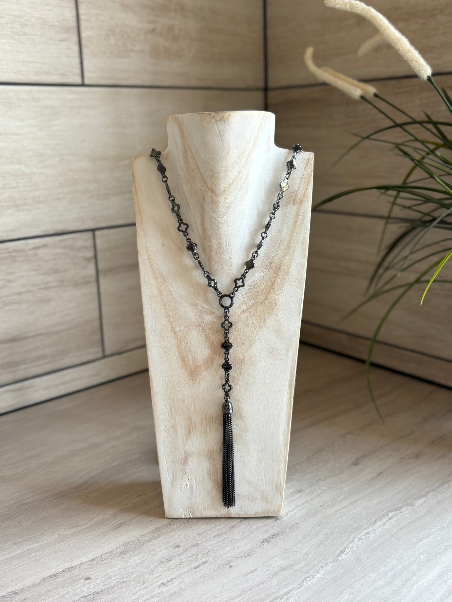 Black metal work Necklace