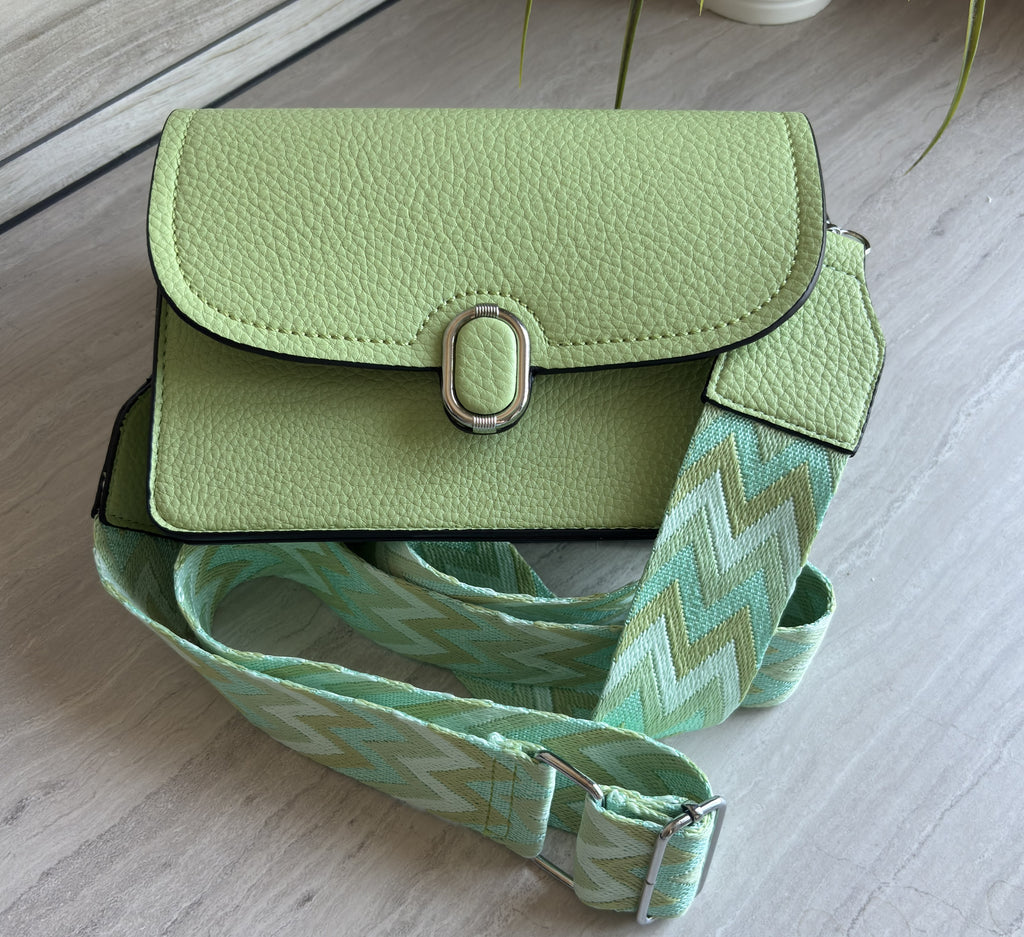 Faux Leather and zigzag Bag