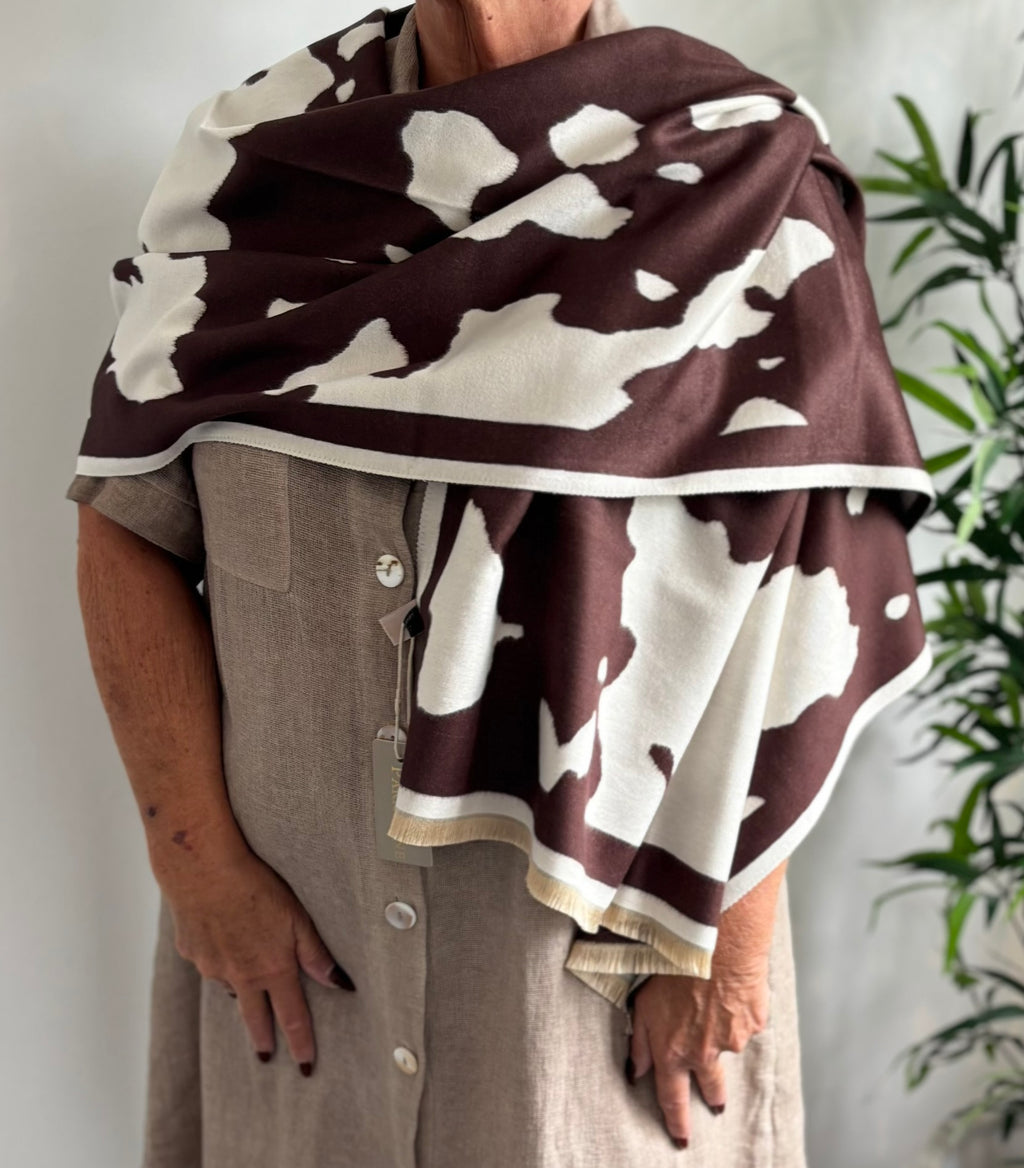 Cow Print Scarf
