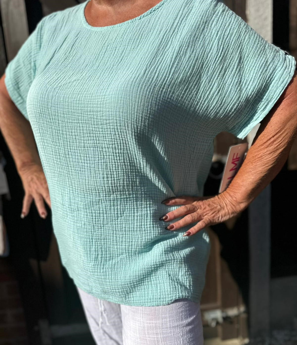 light blue top 