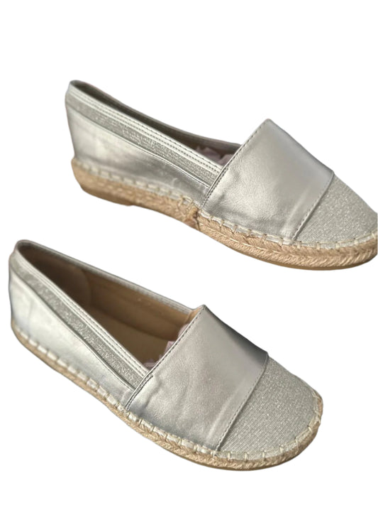 Sleek Silver espadrilles
