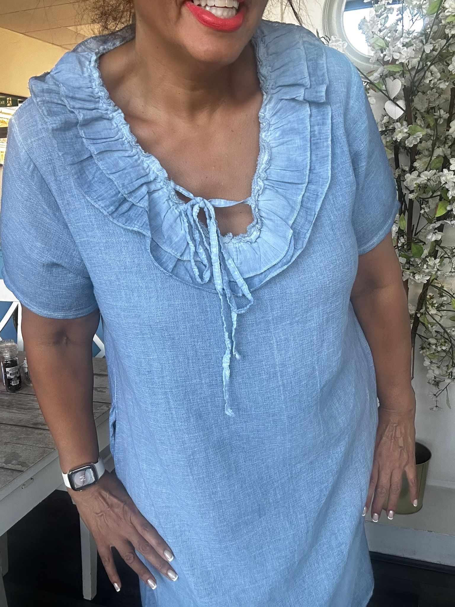 Ruffle detailed dress